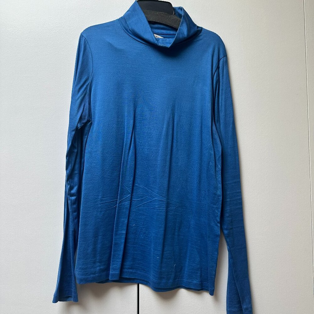 Tela Blue Turtleneck Top, Size M